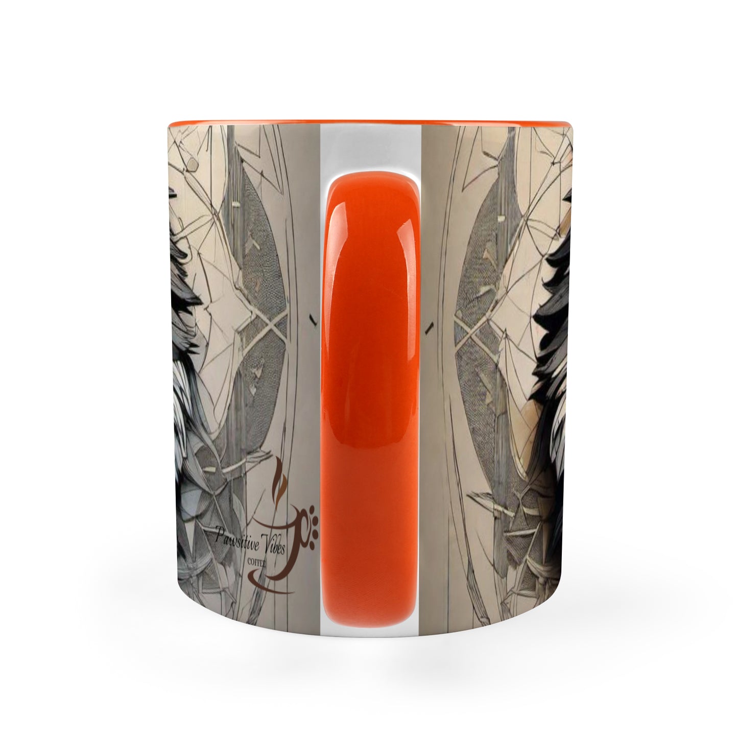 Custom Ceramic Mug With Colored Rim and Handle(11oz)